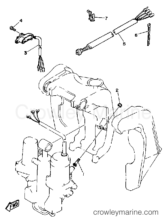 Yamaha Motors 90ETLD - BRACKET 2