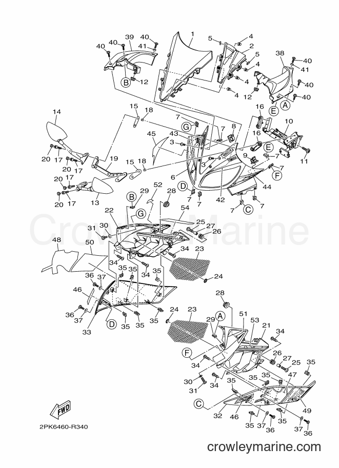2016 Sport Bike YZF-R15 - YZF-R15 (2PK6) [010] - WINDSHIELD