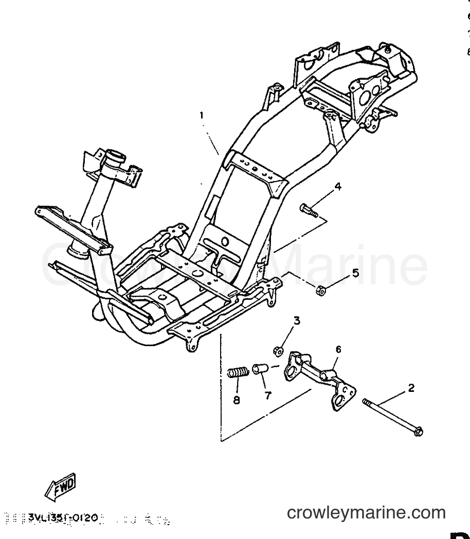 1991 Scooter CW50 - CW50 (4BX1) [999] - FRAME