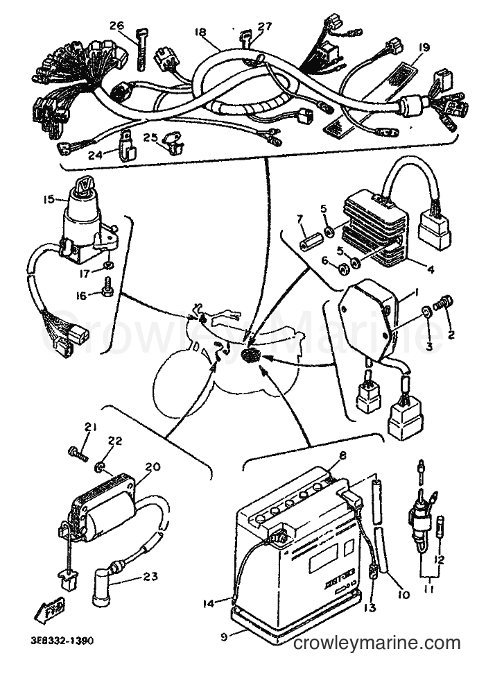 1992 Street Bike SR500 - SR500 (3EB4) [999] - ELECTRICAL 1