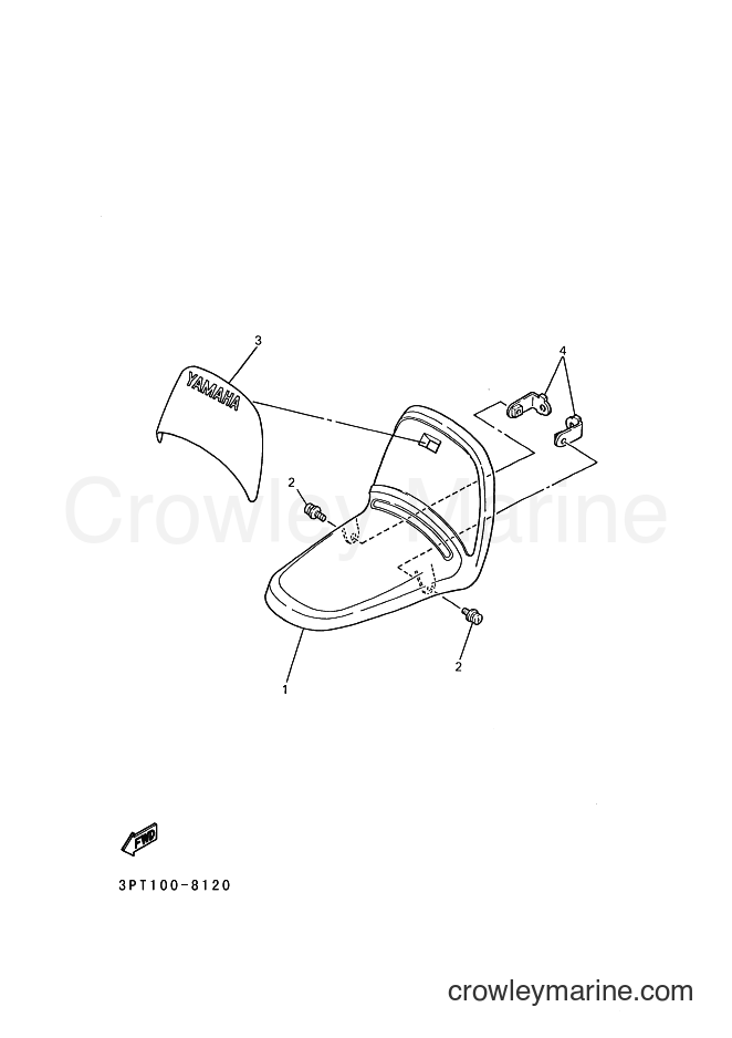 1999 Dirt Bike PW50 - PW50 (3PTV) [090] - FRONT FENDER