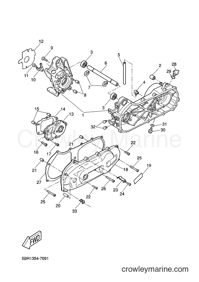 Yamaha Motors YQ50L (4B08) [010] - CRANKCASE