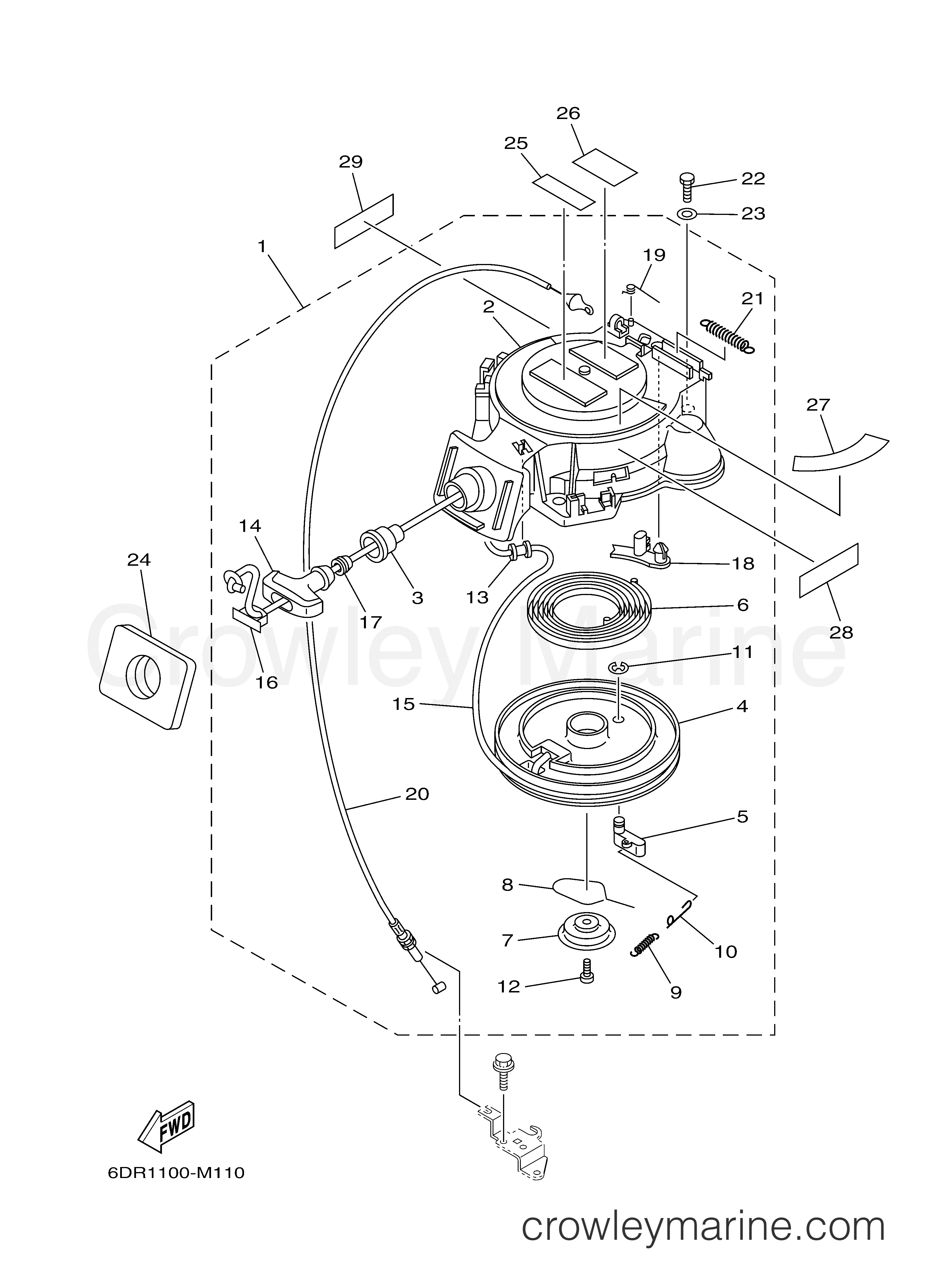 Yamaha Motors F9.9LMHB - STARTER