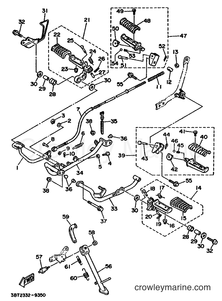 1994 Cruiser XV535 - XV535 (4MC1) [999] - STAND & FOOTREST
