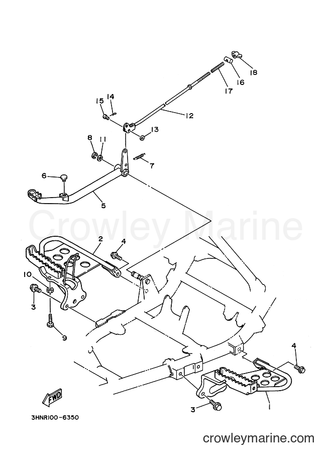 1996 ATV YFM400FW - YFM400FW (4SH2) [010] - STAND & FOOTREST