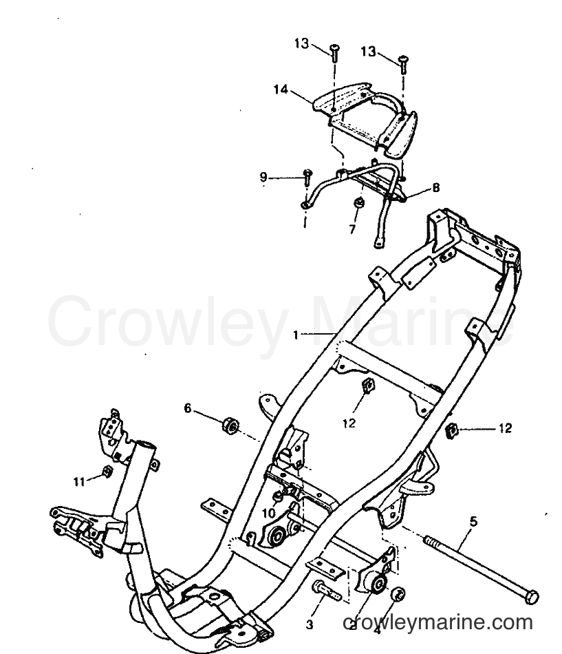 1999 Scooter YQ50 - YQ50 (5HEA) [010] - FRAME