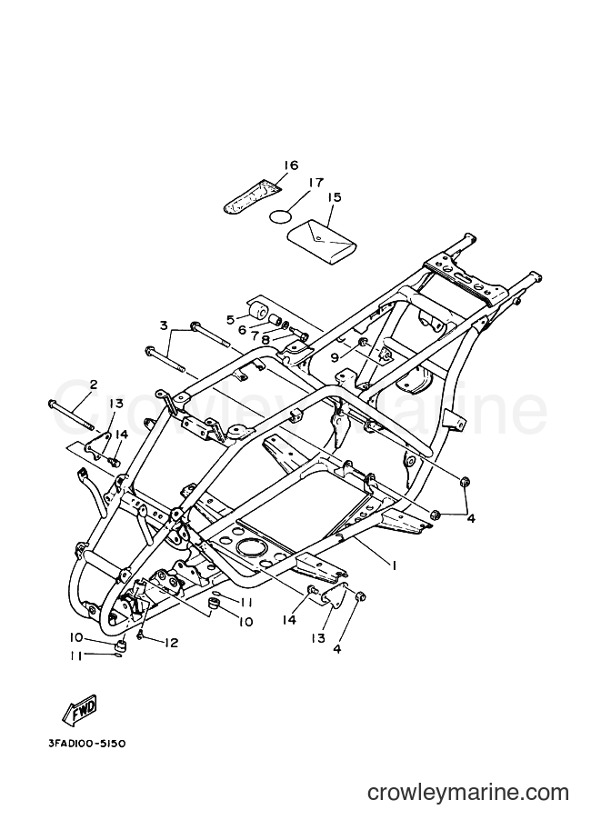 Yamaha Motors YFA1 (3FAJ) [010] - FRAME