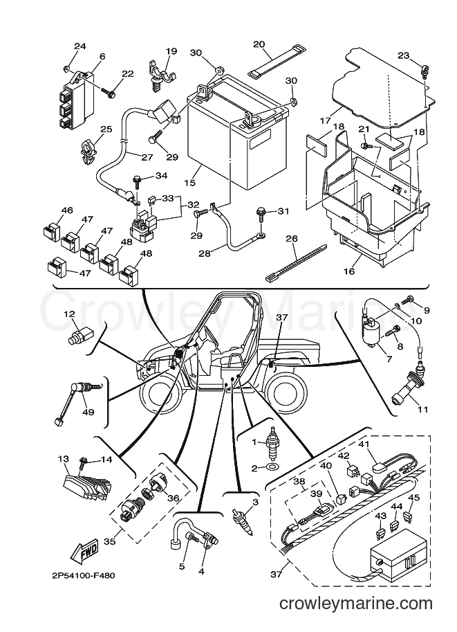 2008 ATV YXR450F - YXR450F (2P5B) [010] - ELECTRICAL 1