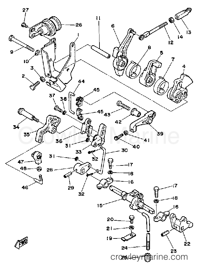 Yamaha Motors 25SF - CONTROL ENGINE