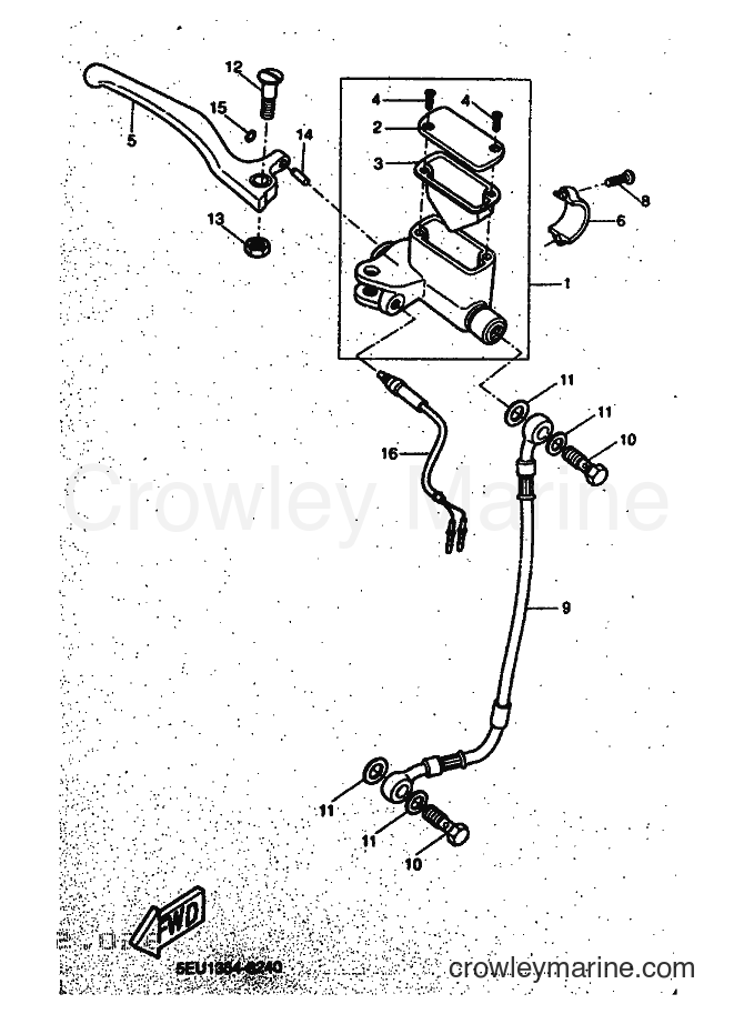 Yamaha Motors YH50 (5EU5) [010] - FRONT MASTER CYLINDER