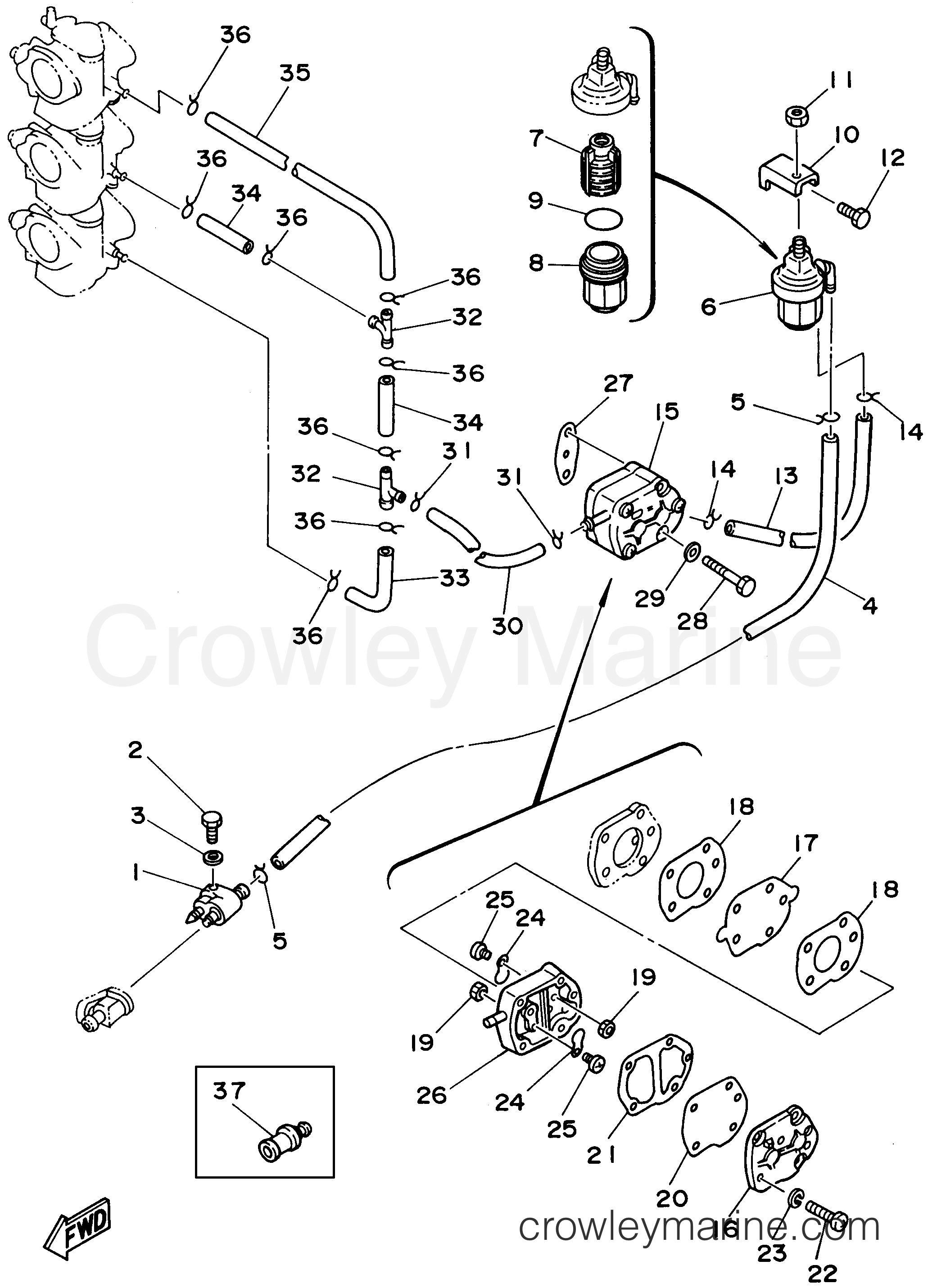 Yamaha Motors E60MLHV - FUEL
