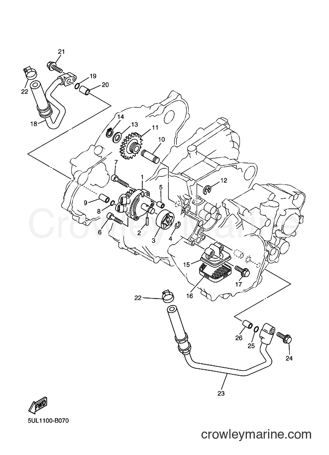 2006 Dirt Bike WR250F - WR250F (5UMC) [010] - OIL PUMP