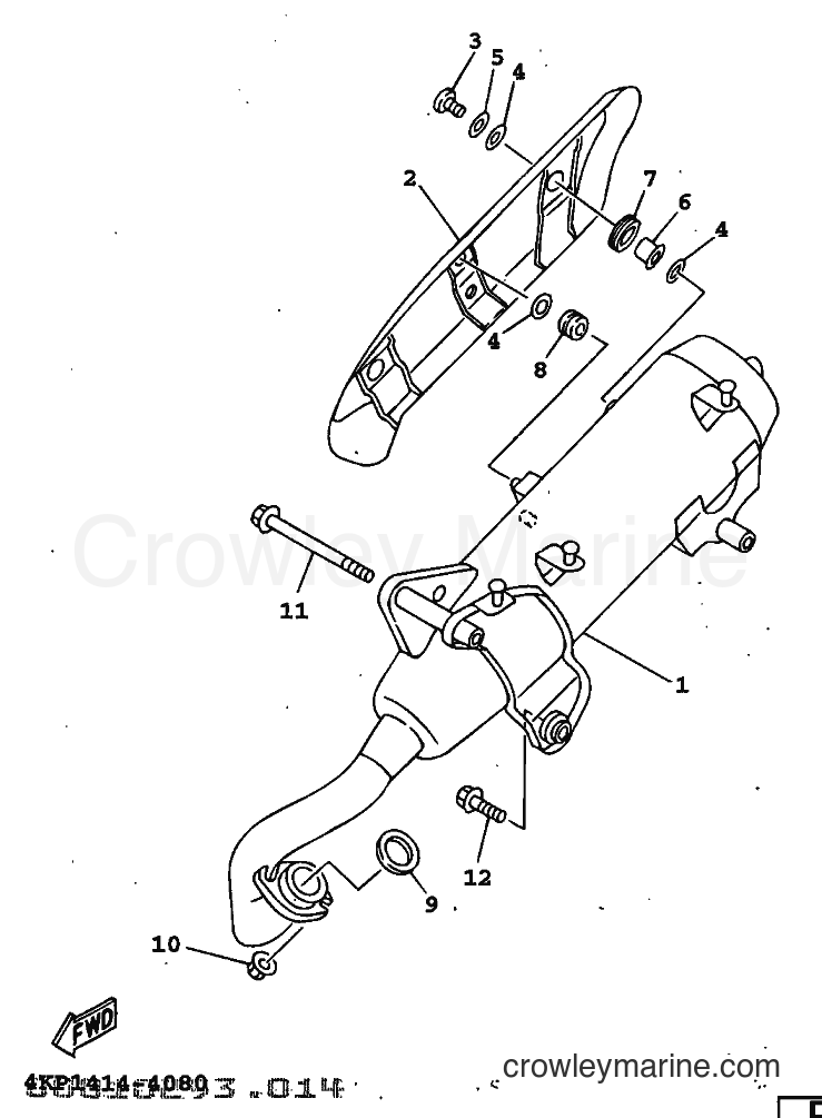 1998 Scooter XC125T - XC125T (4KY7) [010] - EXHAUST