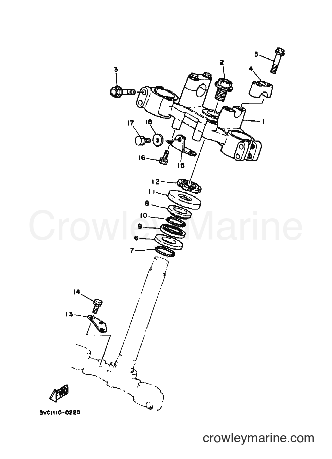 1994 Dirt Bike RT180E - RT180E (4BN3) [010] - STEERING