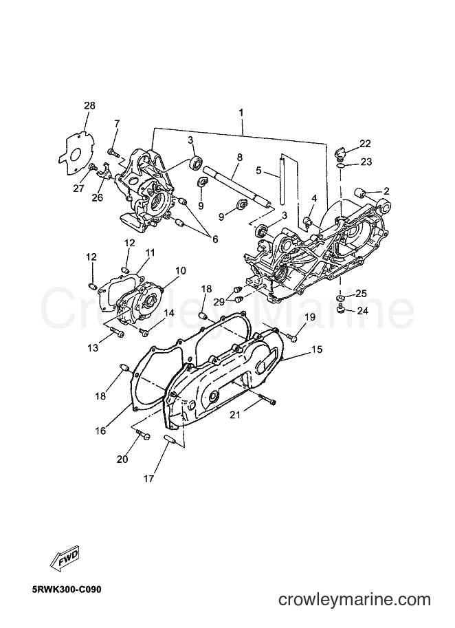 Yamaha Motors CS50Z (3D4G) [040] - CRANKCASE