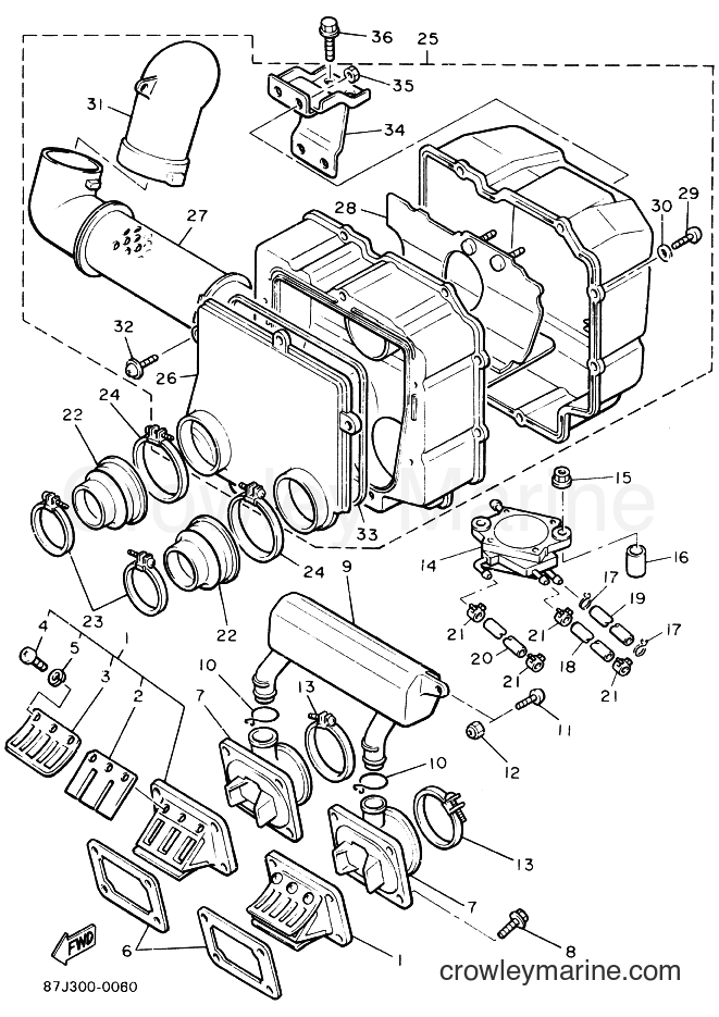 Yamaha Motors PZ480P (87F1) [010] - INTAKE