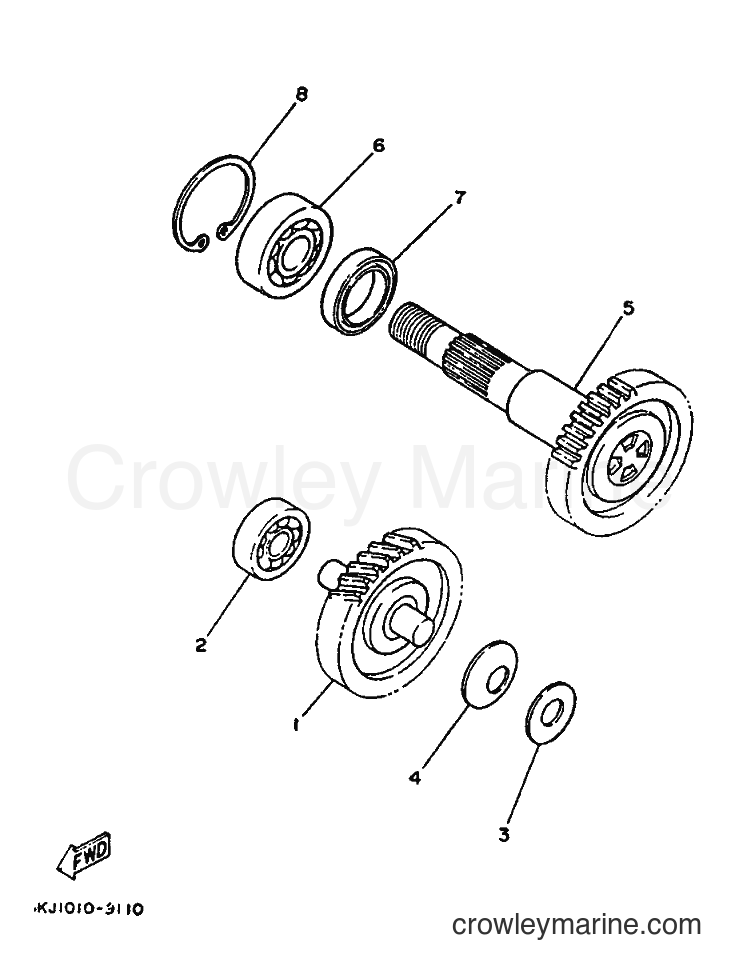 1993 Scooter YE50 - YE50 (4FW2) [999] - TRANSMISSION