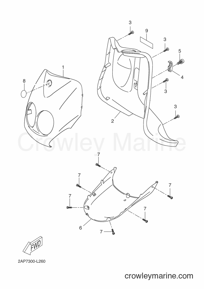 Yamaha Motors YN50F (2AC1) [050] - LEG SHIELD