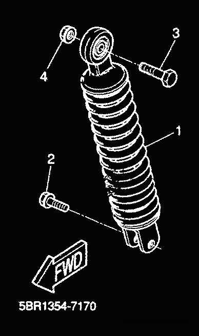 2000 Scooter YQ50 - YQ50 (5HEK) [010] - REAR SUSPENSION