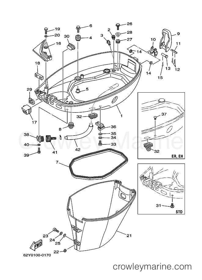 Yamaha Motors F40AEHT (66W) [030] - BOTTOM COWLING