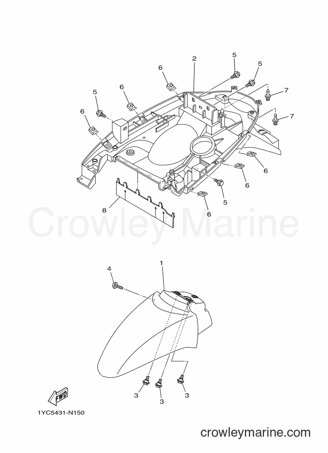 Yamaha Motors AF115F (1YC6) [010] - FENDER