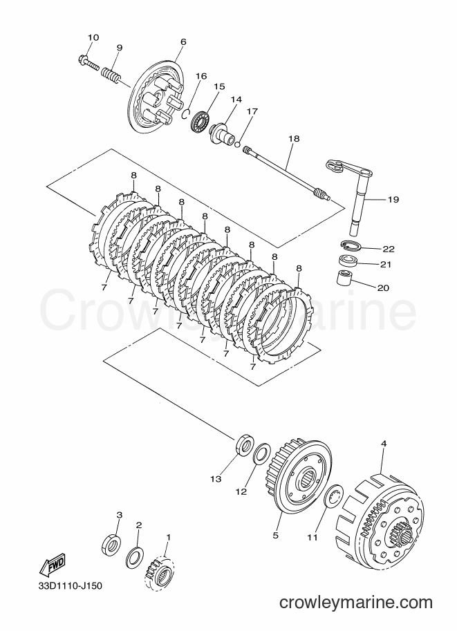 2012 Dirt Bike YZ450F - YZ450F (33DA) [010] - CLUTCH