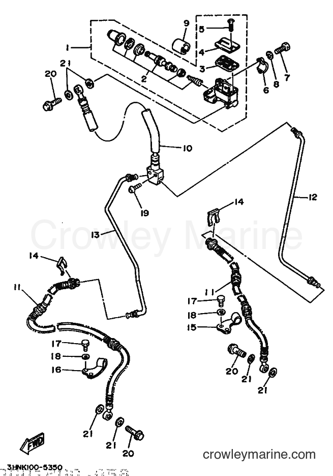 1996 ATV YFM350FWSP - YFM350FWSP (3HNU) [010] - FRONT MASTER CYLINDER