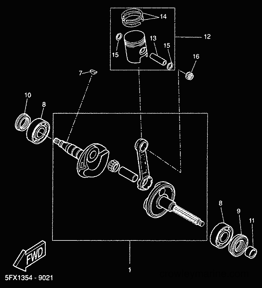 2000 Scooter CW50 - CW50 (5HG6) [010] - CRANKSHAFT & PISTON