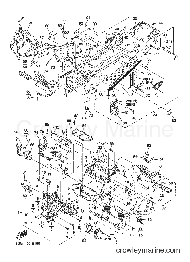 2006 Snowmobile RS10GT - RS10GT (8GG1) [020] - FRAME
