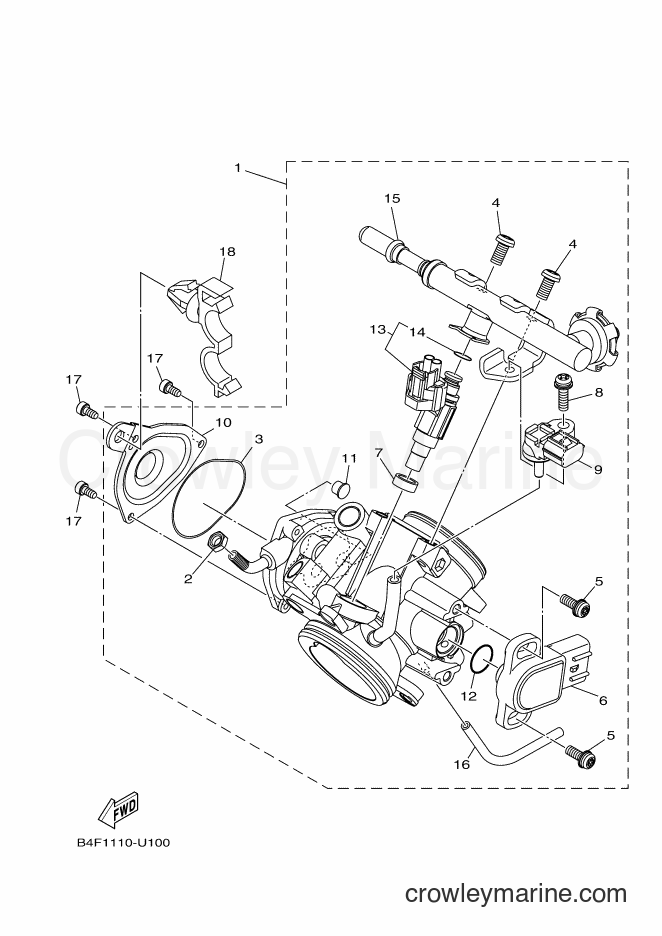2019 ATV YFM700FWAD - YFM700FWAD (B4FA) [010] - THROTTLE BODY ASSY 1