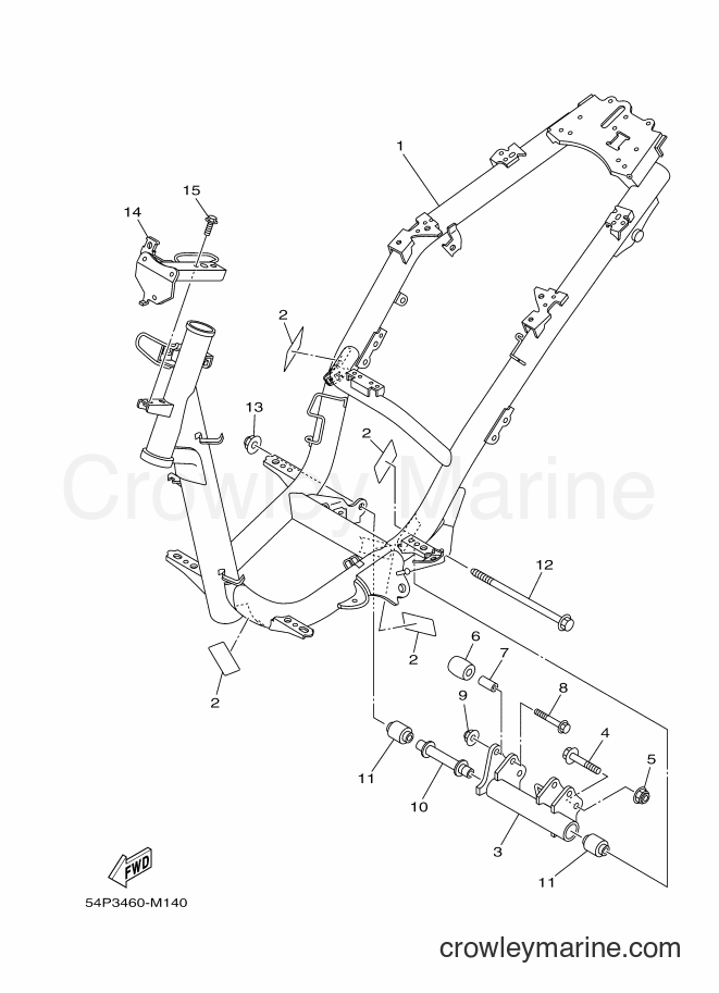 Yamaha Motors AL115FC (54P5) [010] - FRAME