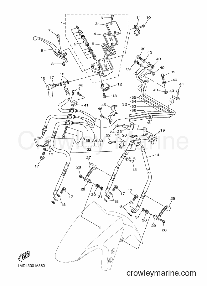 2014 Sport Bike FJR1300AE - FJR1300AE (2PD5) [010] - FRONT MASTER CYLINDER