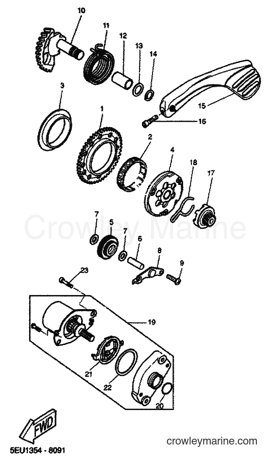 2001 Scooter YH50 - YH50 (5JB6) [040] - STARTER