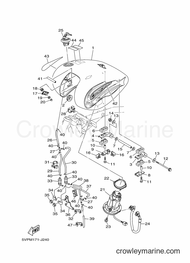 2015 Cruiser XV1700AS - XV1700AS (2PU4) [010] - FUEL TANK