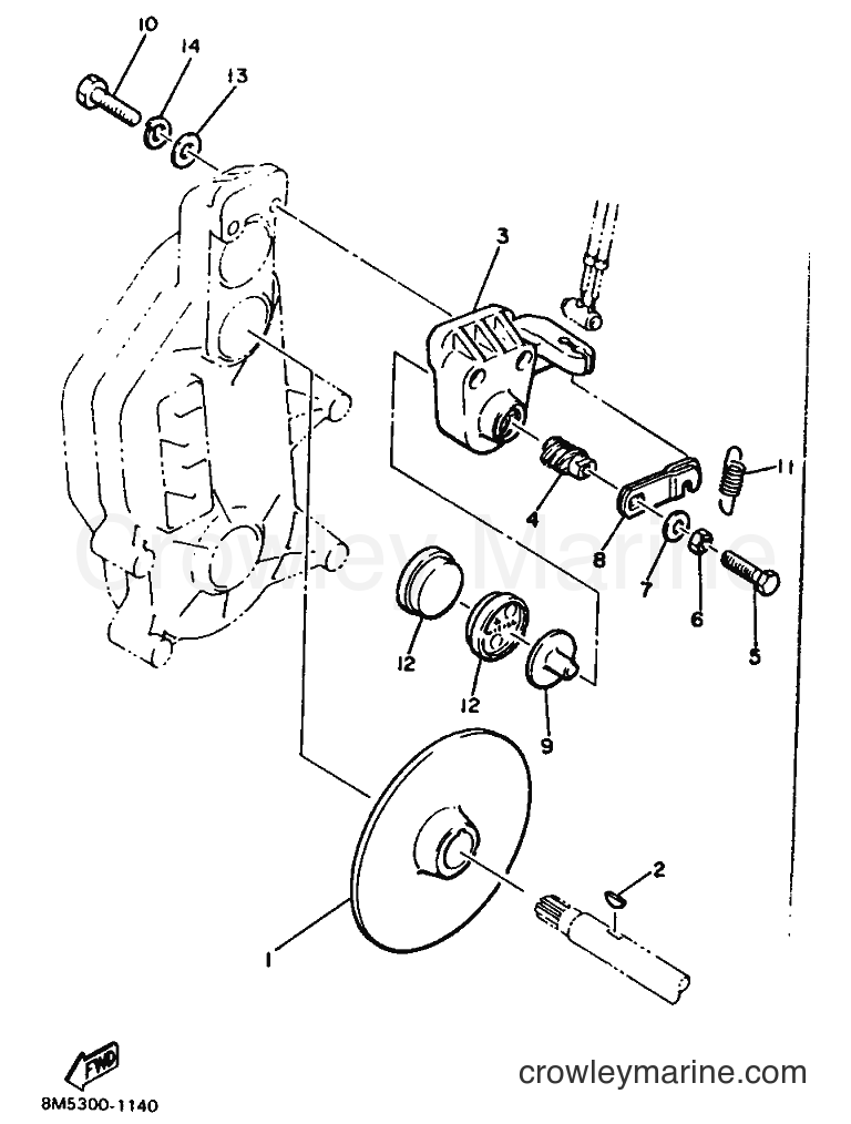 1989 Snowmobile XL540 - XL540 (86L1) [010] - BRAKE