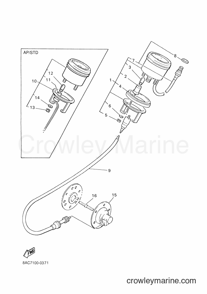 Yamaha Motors VK540EIII (8ACK) [040] - METER
