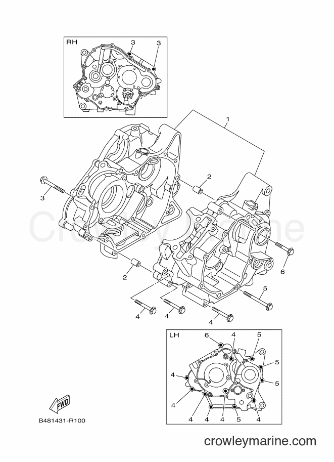 2017 Street Bike TFX150 - TFX150 (BG72) [010] - CRANKCASE