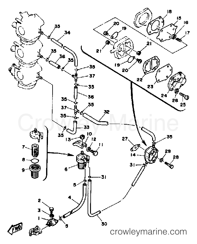 Yamaha Motors C85TLRP - FUEL SYSTEM
