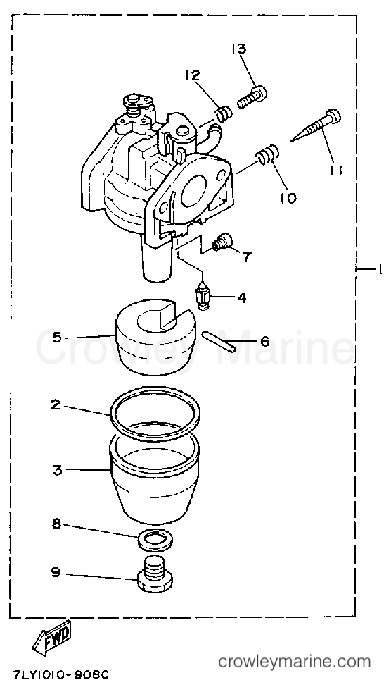 Yamaha Motors YS240TB - CARBURETOR