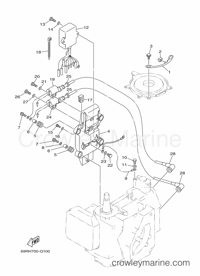 Yamaha Motors 25BMH (69RH) [020] - ELECTRICAL 1