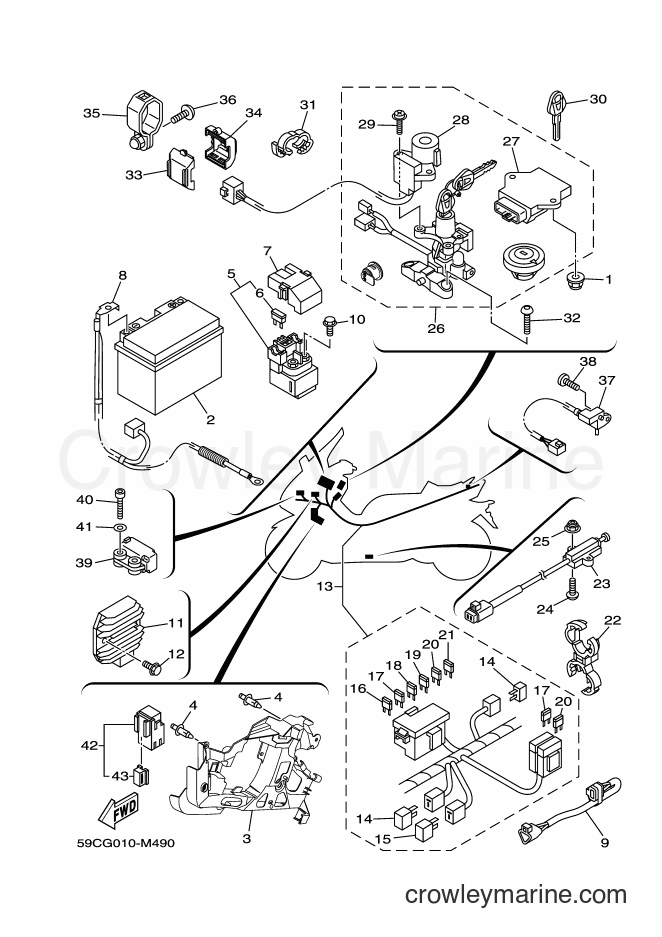 Yamaha Motors XP500 (59CV) [010] - ELECTRICAL 2