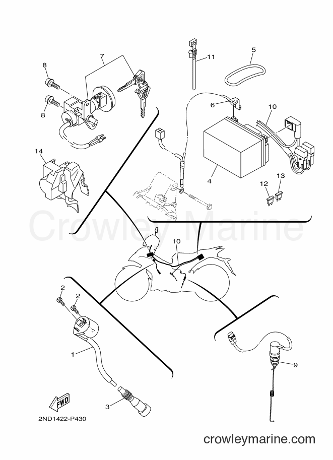 2015 Scooter T150 - T150 (2ND1) [990] - ELECTRICAL 1