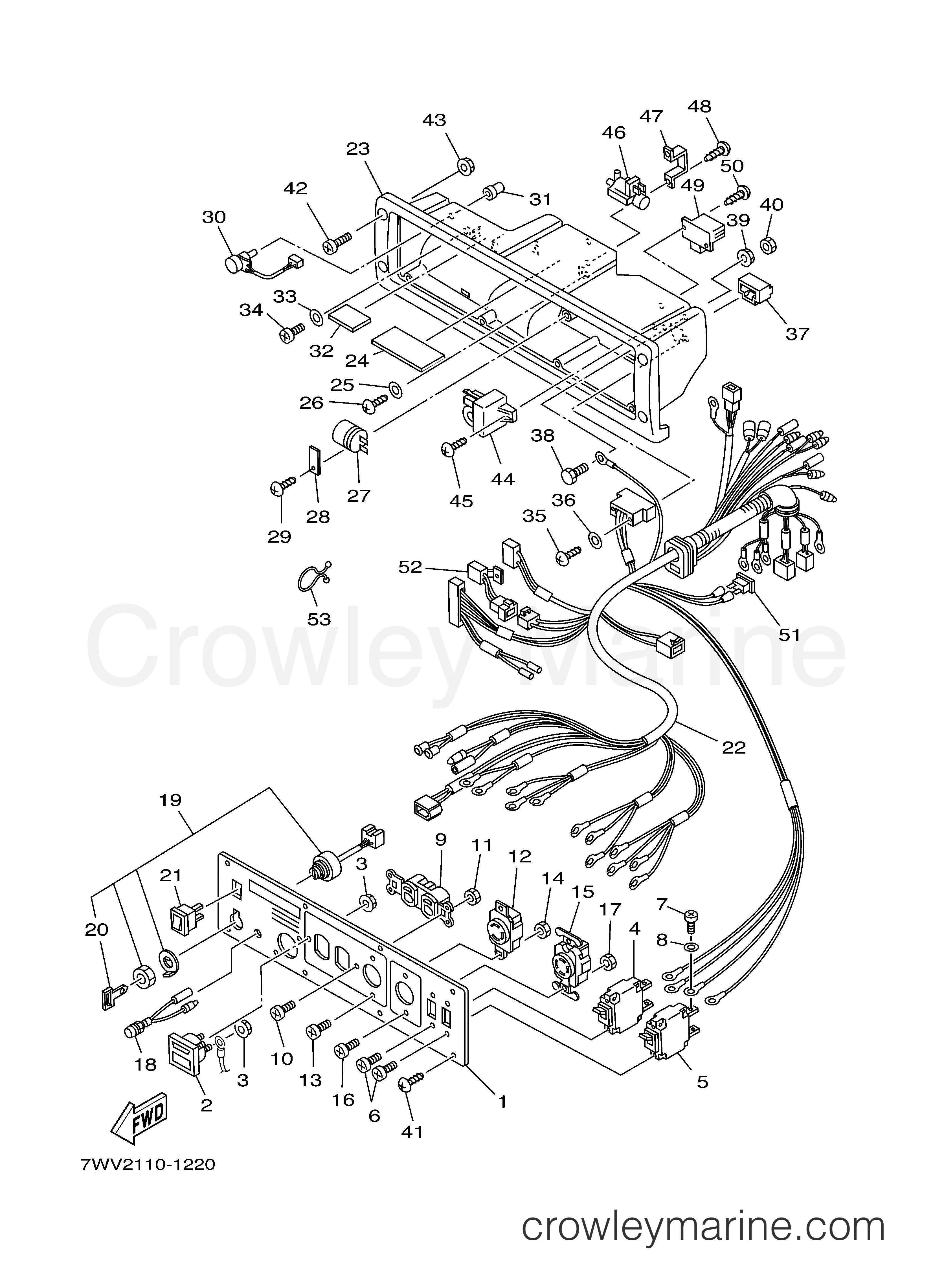 Yamaha Motors YG6600DC - CONTROL BOX 3 EF6600DE