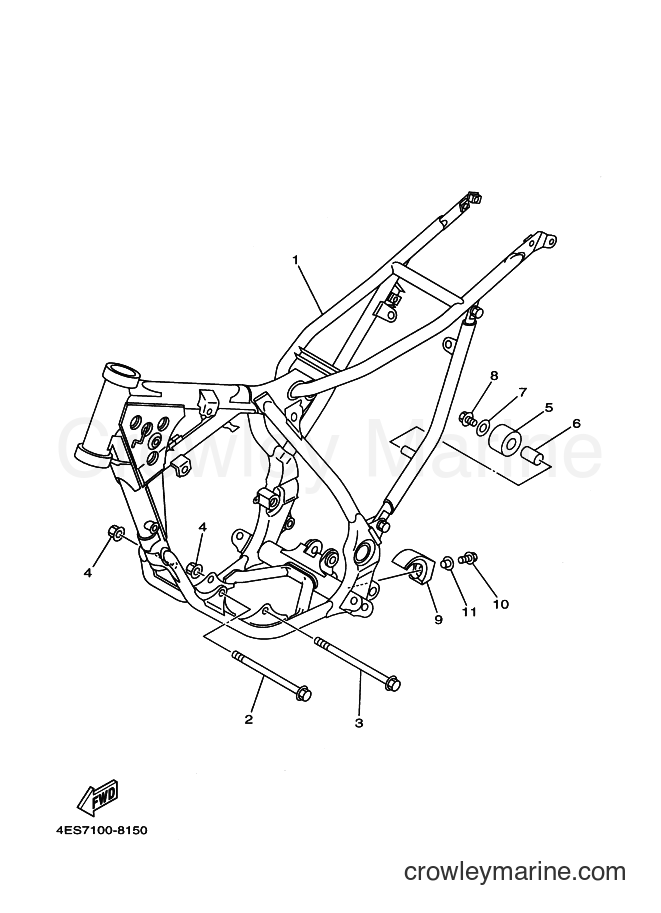 1998 Dirt Bike YZ80 - YZ80 (4GTB) [060] - FRAME