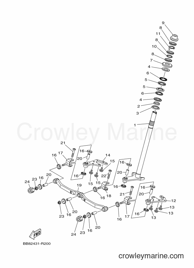 Yamaha Motors MWS125-A (BR71) [010] - STEERING 2