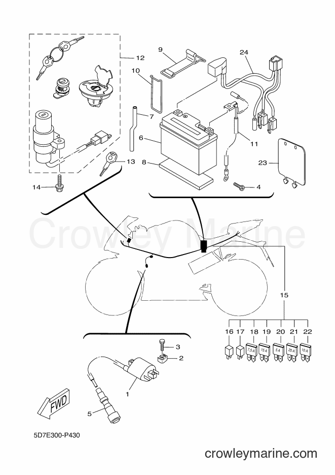 2015 Sport Bike YZF-R125A - YZF-R125A (5D7E) [050] - ELECTRICAL 1