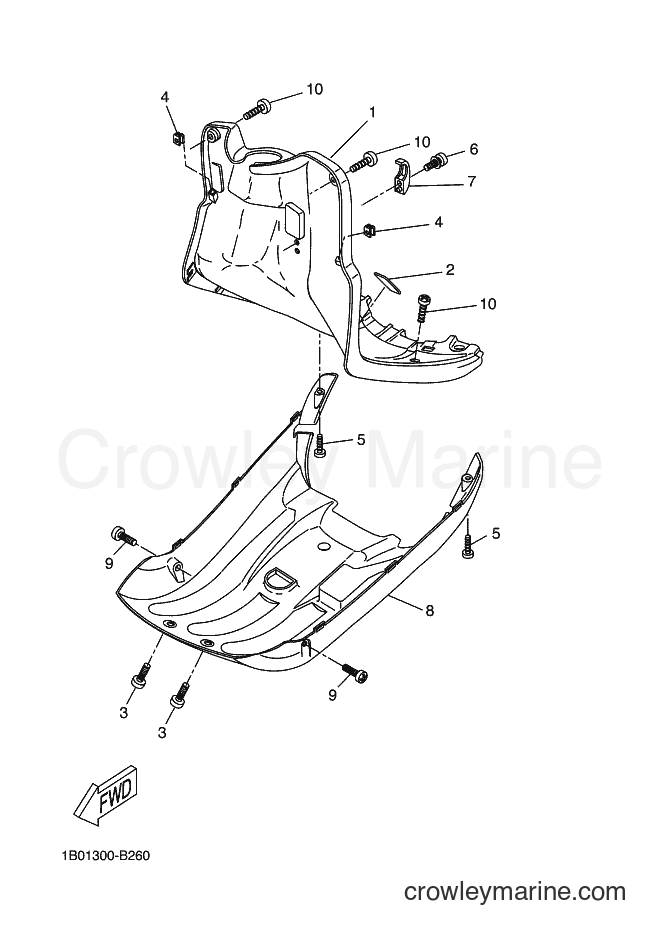 Yamaha Motors CW50RS (1B01) [090] - LEG SHIELD