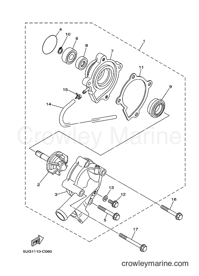 2004 ATV YXR660F - YXR660F (5UG2) [010] - WATER PUMP