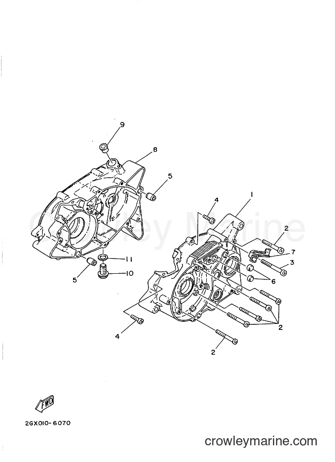 Yamaha Motors YSR80 (3AX1) [999] - CRANKCASE