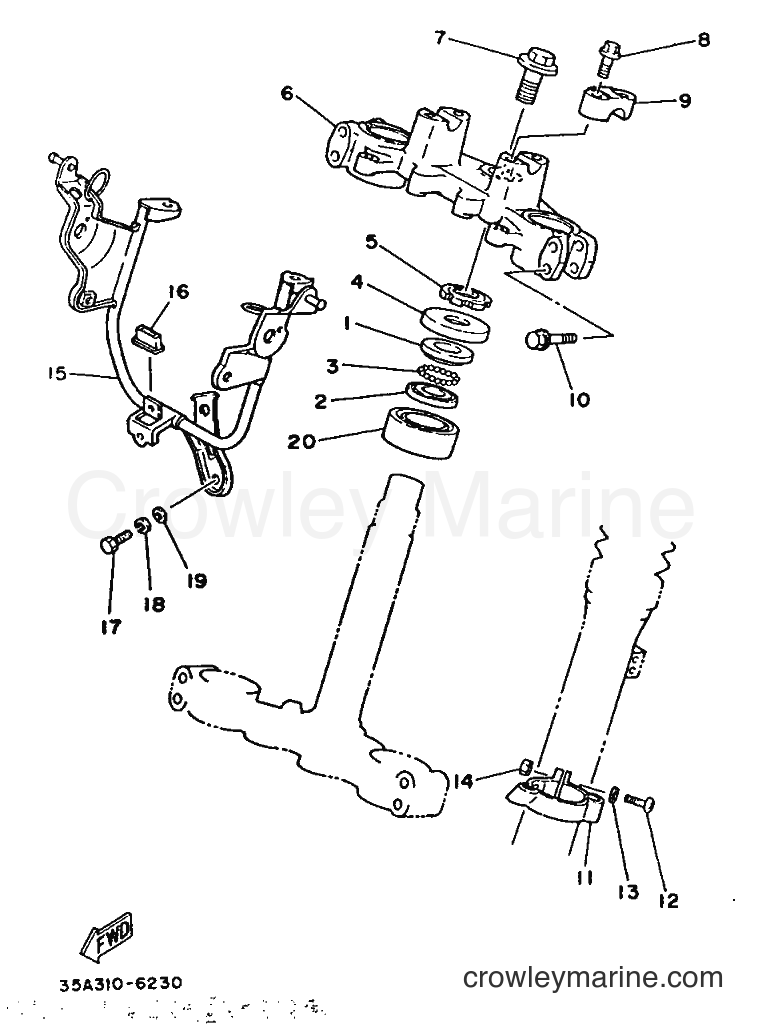 1986 Dirt Bike DT125 - DT125 (35A) [999] - STEERING